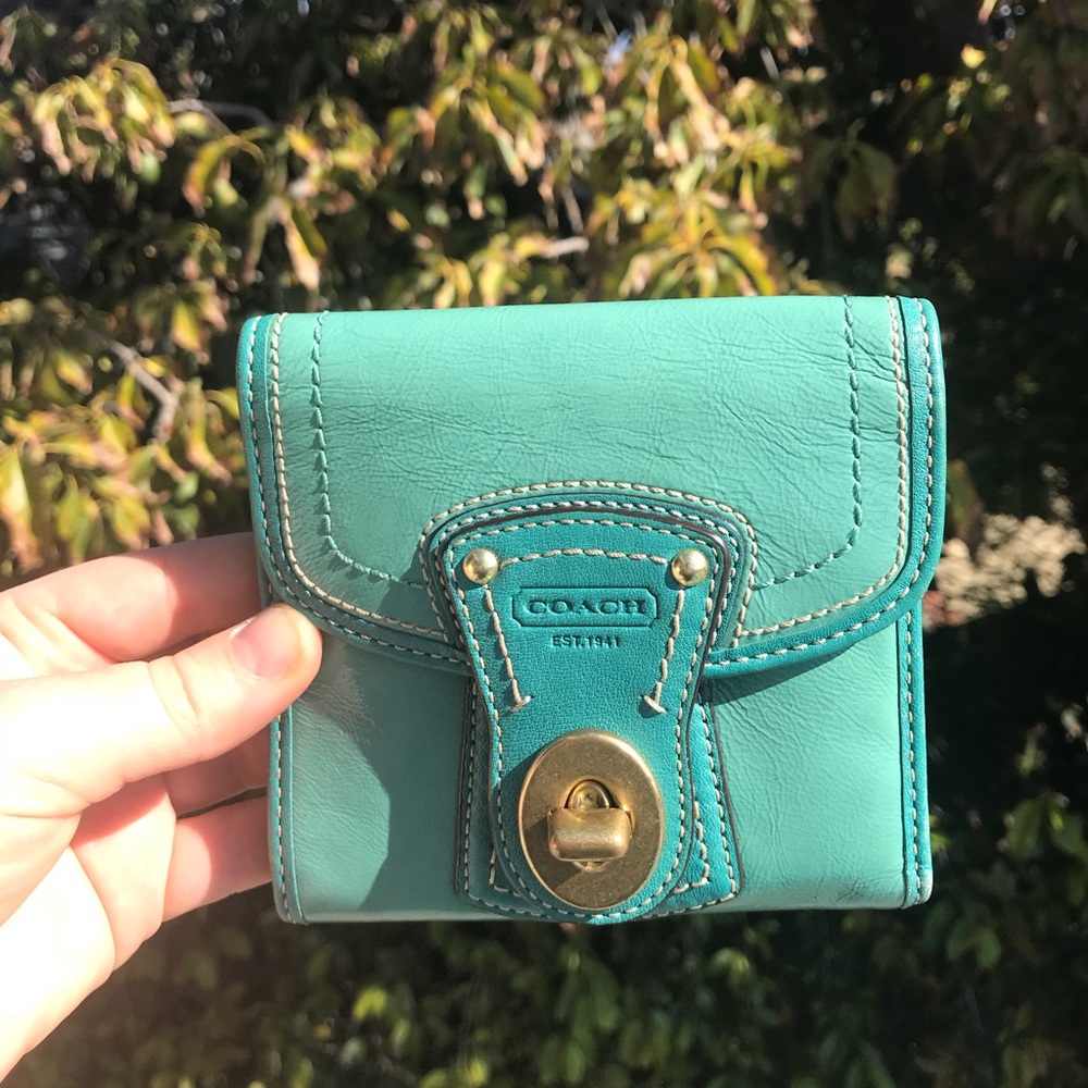 Coach Turquoise Wallet